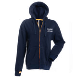 NEW hoodie navy adult rits logo/design