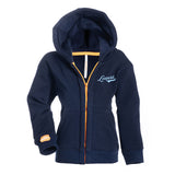 NEW hoodie kids met rits navy authentic