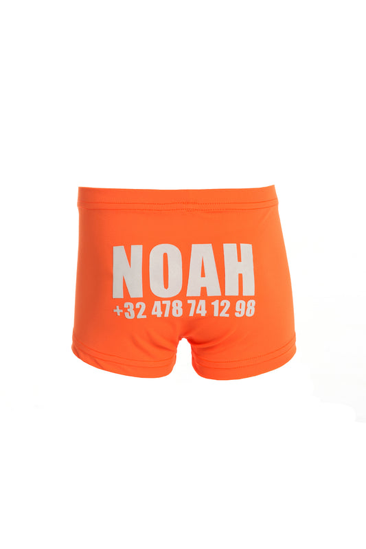 ZWEMBROEK FLUOORANJE JONGEN