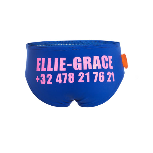 ZWEMSLIP KOBALT MEISJE