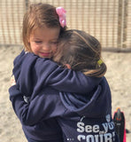 NEW hoodie kids navy met rits see you on court