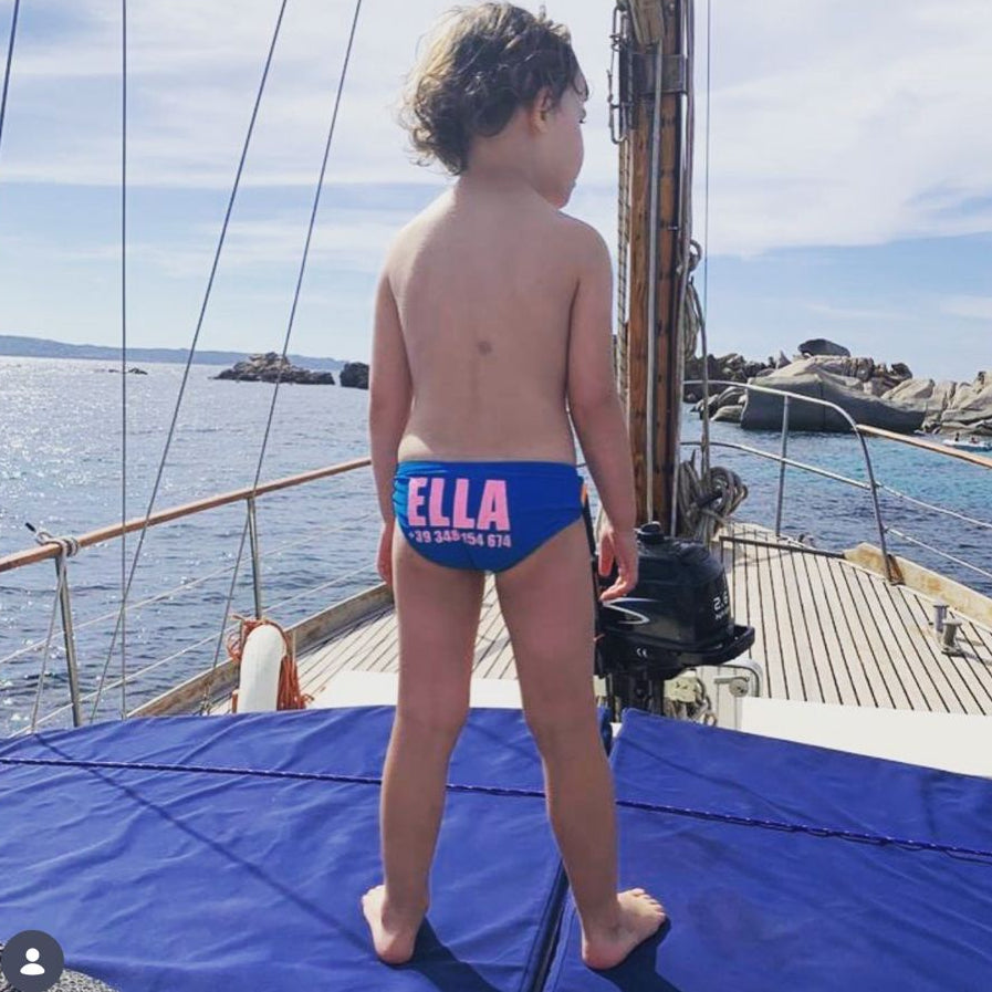 ZWEMSLIP  KOBALT MEISJE