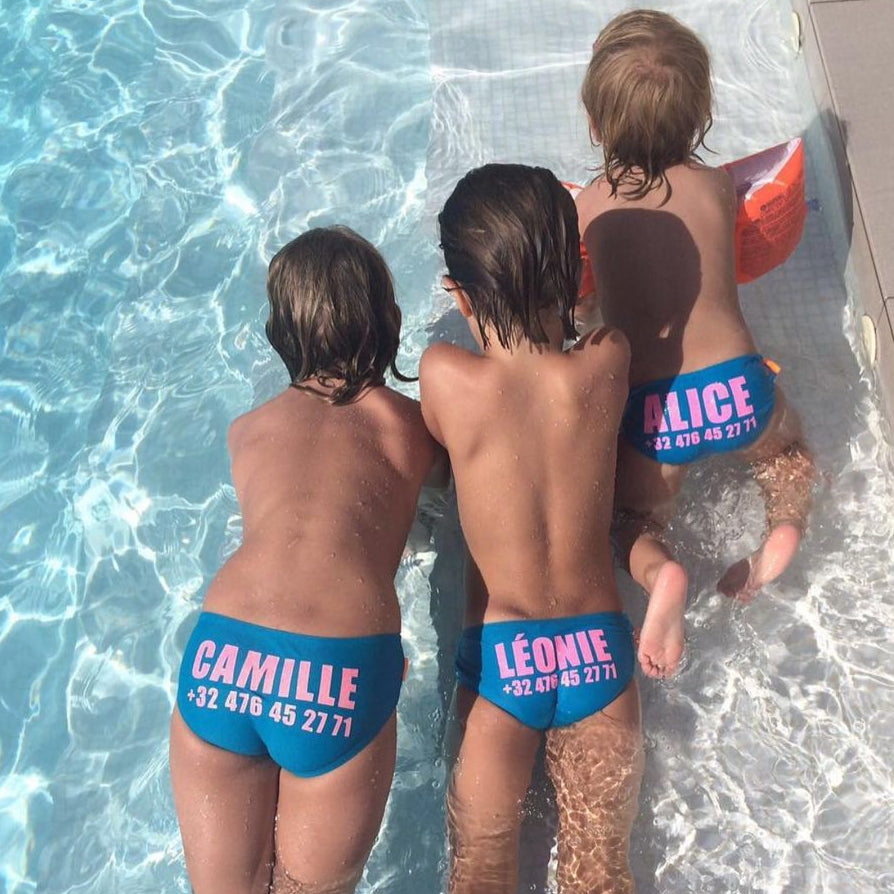 ZWEMSLIP TURQUOISE  MEISJE