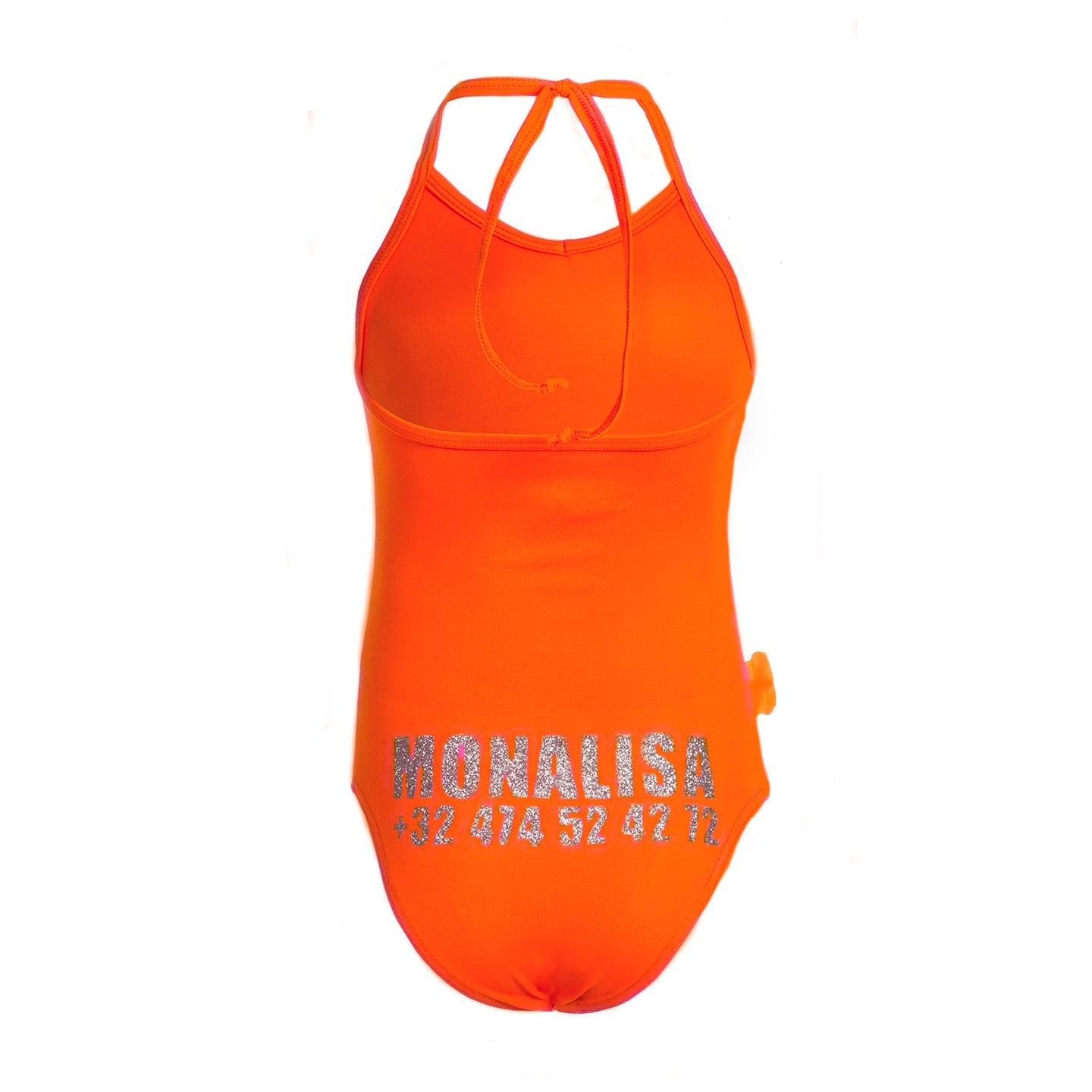 BADPAK FLUOORANJE UNICORN