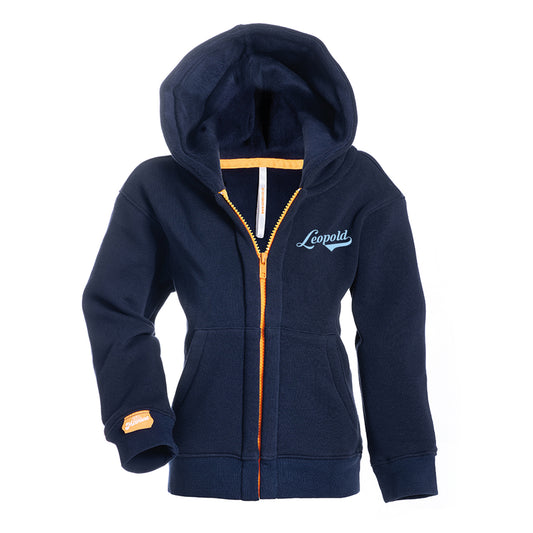 NEW hoodie kids met rits navy authentic