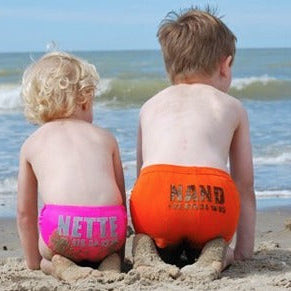 ZWEMBROEK FLUOORANJE JONGEN