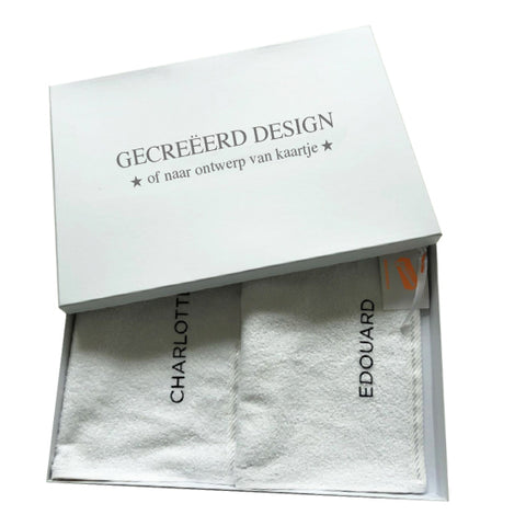 doos met kleine handdoekjes design