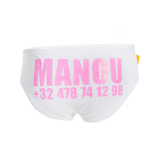 ZWEMSLIP  WIT MEISJE